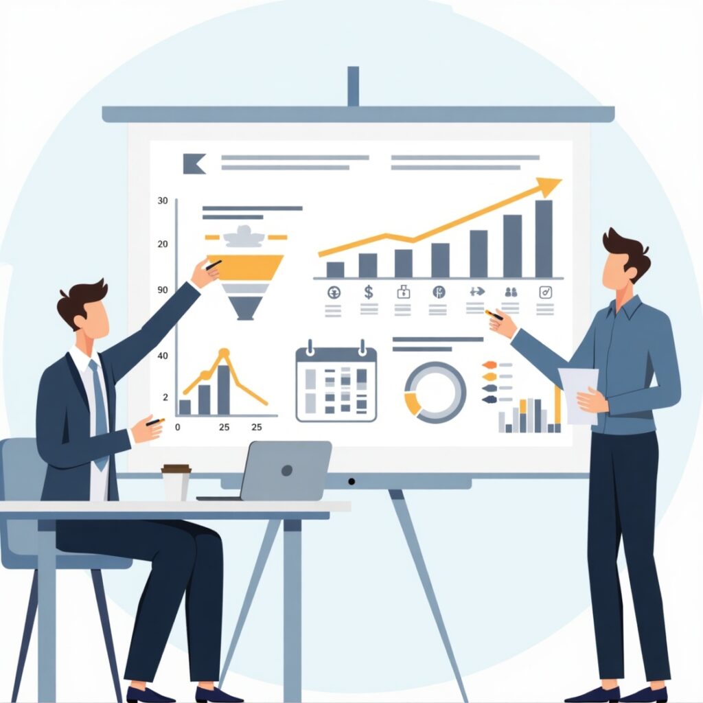 flux dev a digital marketing consultant presenting a strategy 3