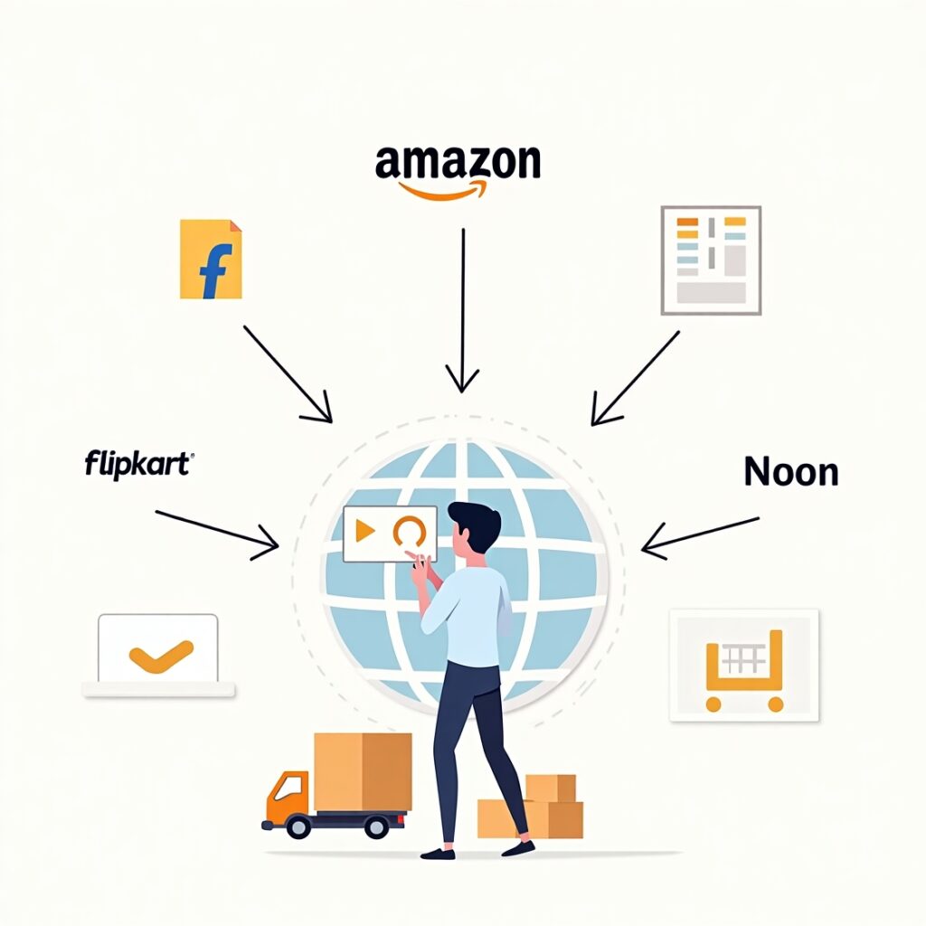 flux dev a flatstyle illustration of a brand expanding from am 0